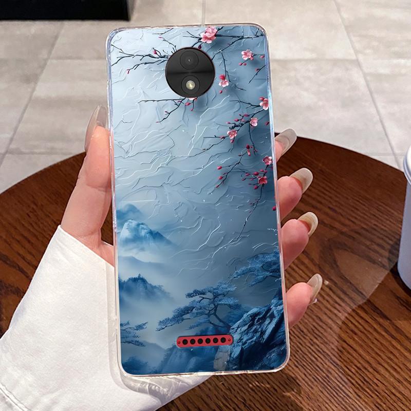 Casing For Motorola Moto C Plus Case Aesthetic Cute Cat Astronaut Transparent Soft Silicone Back Cover Moto C CPlus Phone Case