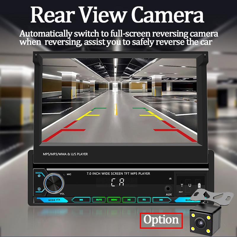 7 Inch Multimedia Car radio Car Navigation Wireless Carplay Android Auto For Retractable Touch Screen Car intelligent syste