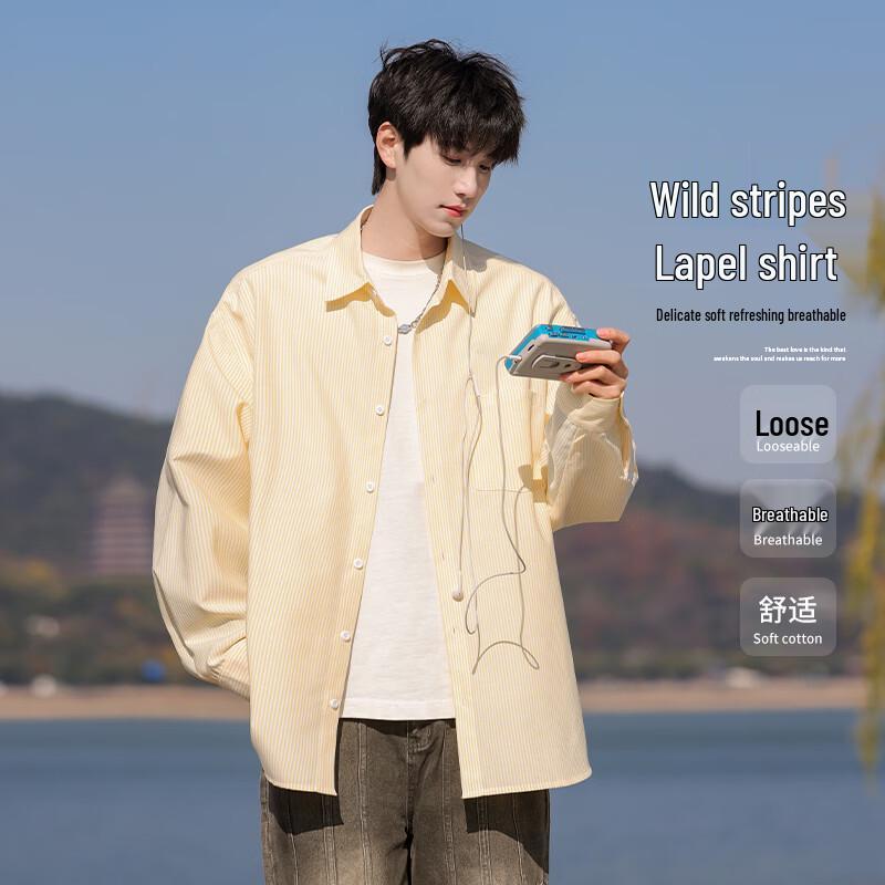 MEDE Men s Plaid Long Sleeve Casual Shirt 40
