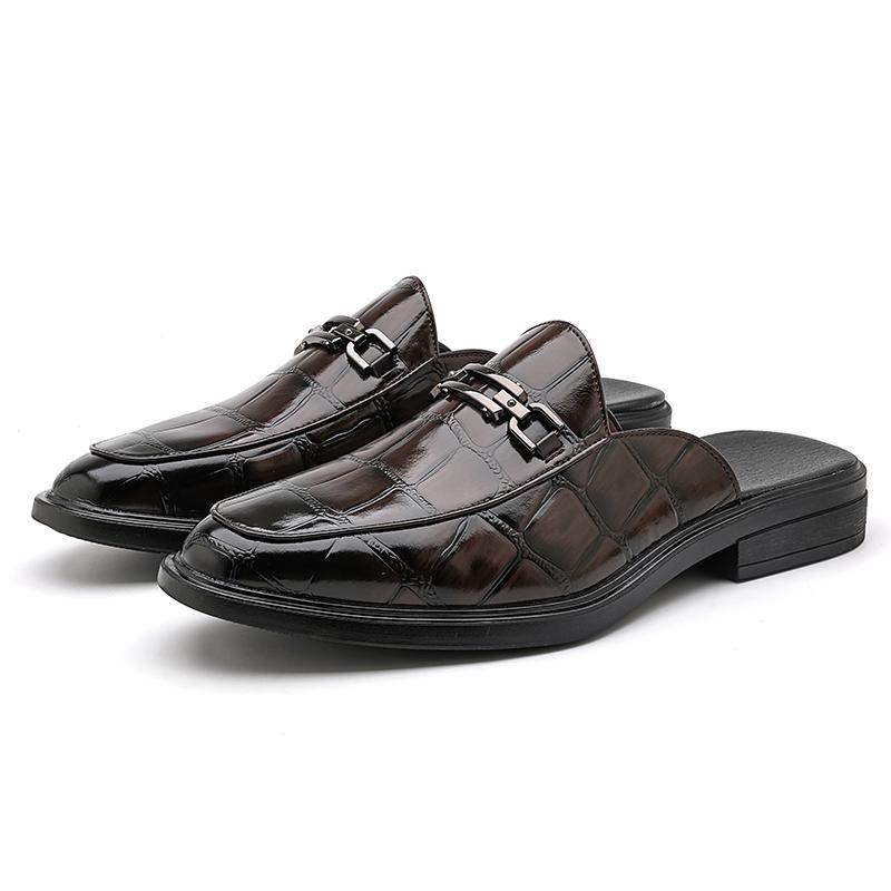 

Мода 38-46 Классическая мужская кожаная обувь Ретро Черная Коричневая Уличная ходьба Мода Вечеринка Повседневная уличная обувь Британская Новая Горячая 46 коричневый