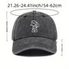 Washed American Retro Cowboy Baseball Cap To Increase the Trend of Curved Brim Baseball Hat Sunshade Soft Top American Fishing Hat