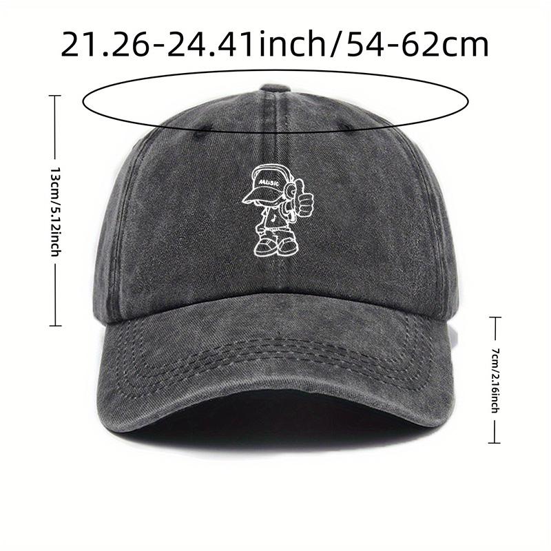 Washed American Retro Cowboy Baseball Cap To Increase the Trend of Curved Brim Baseball Hat Sunshade Soft Top American Fishing Hat