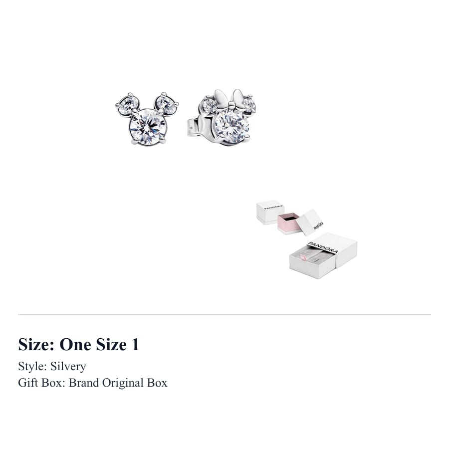 Pandora 925 Sterling Silver Stud Earrings