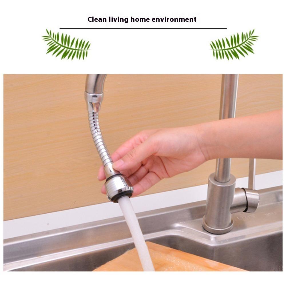 Kitchen Faucet Aerator Extender Sink Basin Tap 360 Degrees Swivel Splash-Proof Nozzle