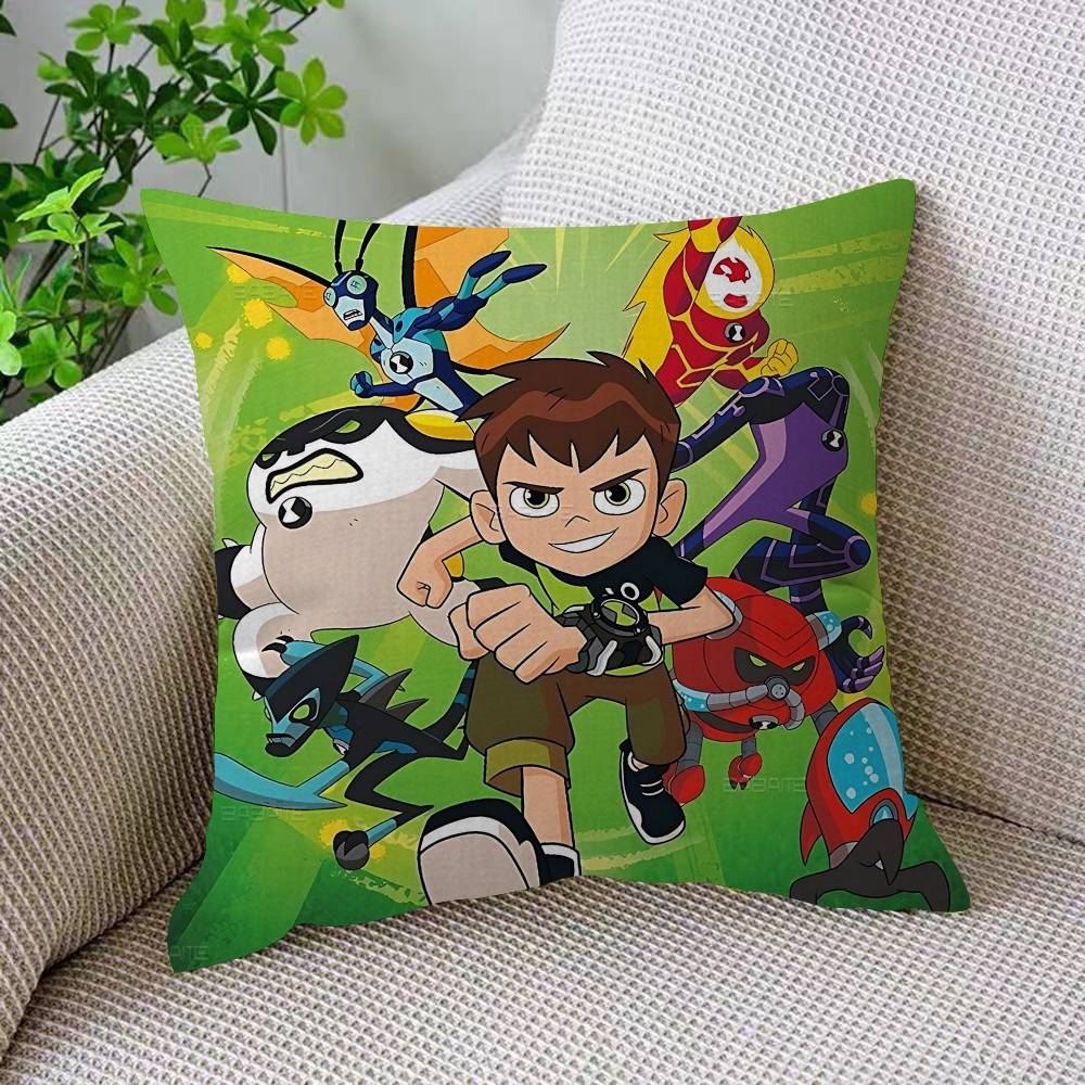 American Science Animation B-Ben 10 Cushion Cover Inches Farmhouse Decor Home Throw Pillow Covers For Couch Decorations