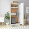 Wardrobe White 90 X 52 X 200 Cm Engineered Wood