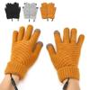 Fortykket berøringsskjerm Strikkede hansker Oppvarmede hansker Vinter Elektrisk vott Full Finger Warmer