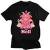 Kawaii Pastel Goth Cute Creepy Black Cat Tshirt Women Summer XS-4XL Tops Creative Pattern Personalized Street Tee Y2k