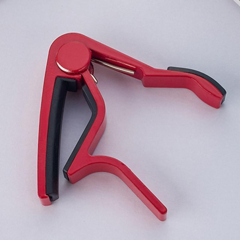 Portable 6-String Guitar Tunings Clamp Light Weight Quick Release Capo for Guitars, Ukulele, Bass, Mandolin, Banjo