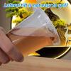 1-100PCS Disposable Plastic Cups with Lids for Ice Coffee Cold Drinks Plastic Cups Home Restaurant Drink Shop Party Picnic Party