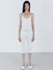 CERRIC Frill Banding Pants _ White