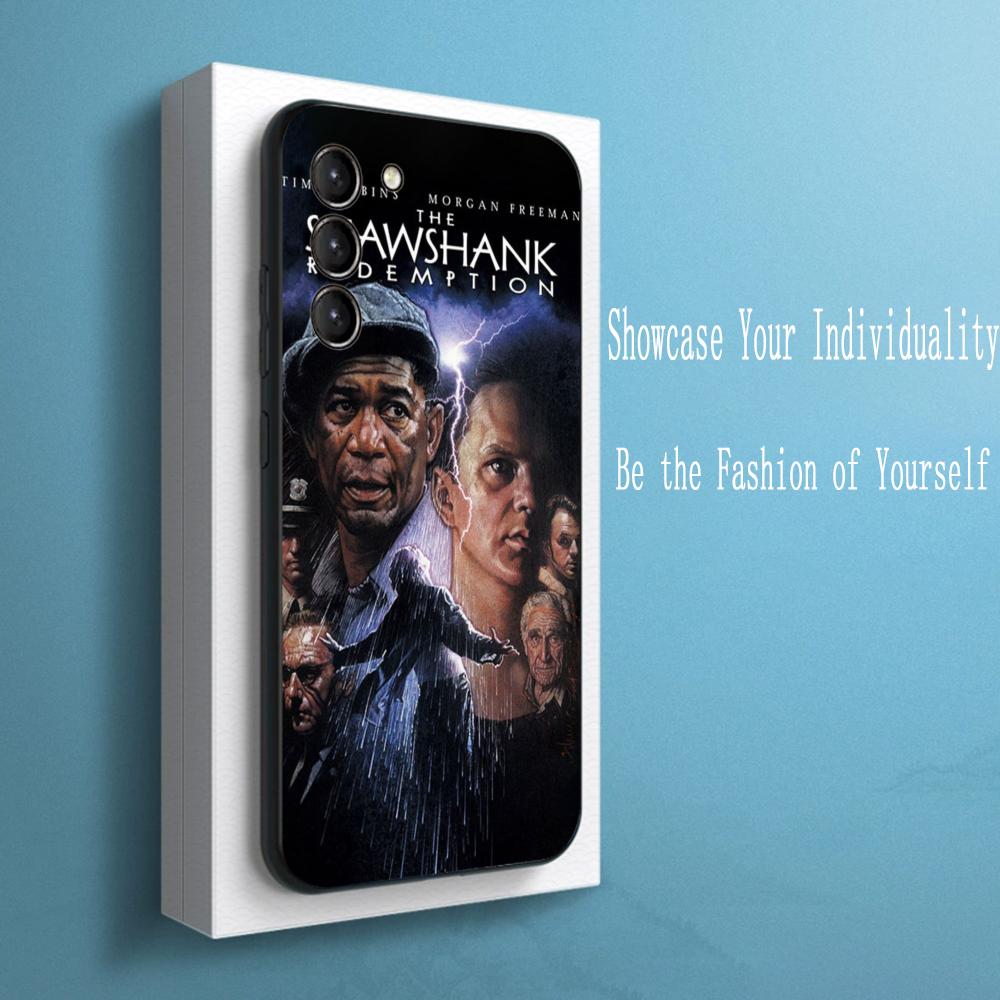 Classic movie poster Shawshank pattern Phone Case For Samsung Galaxy S26 S25 S24 S23 S22 S21 Plus Ultra Note20 Soft Black