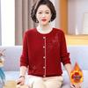 Tricots Style Maman: Pull Fausse Deux-Pièces en Velours pour Femmes d'Âge Moyen et Âgées, Parfait pour les Superpositions Automne/Hiver