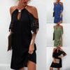 Rochie MINI de vară fără mâneci cu imprimeu, modă nouă pentru femei, rochie casual cu gât halter, mărime plus
