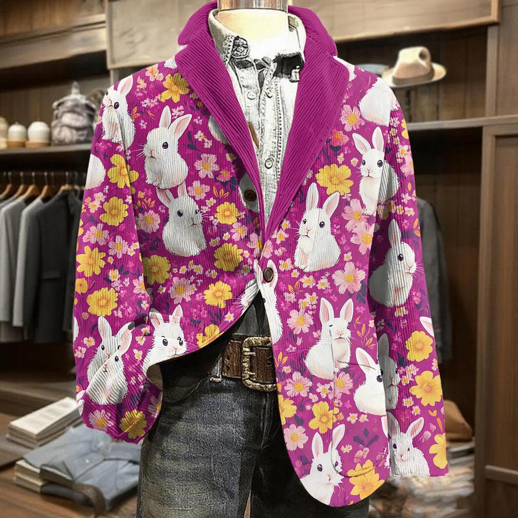 Herren Business Casual Karneval Cordjacke
