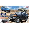 Fujimi Model 1/24 Scale NEXT Series No. 9 EX-1 Toyota FJ Cruiser (Two-Tone Black) Pre-Colored Plastic Model Car NX9EX-1