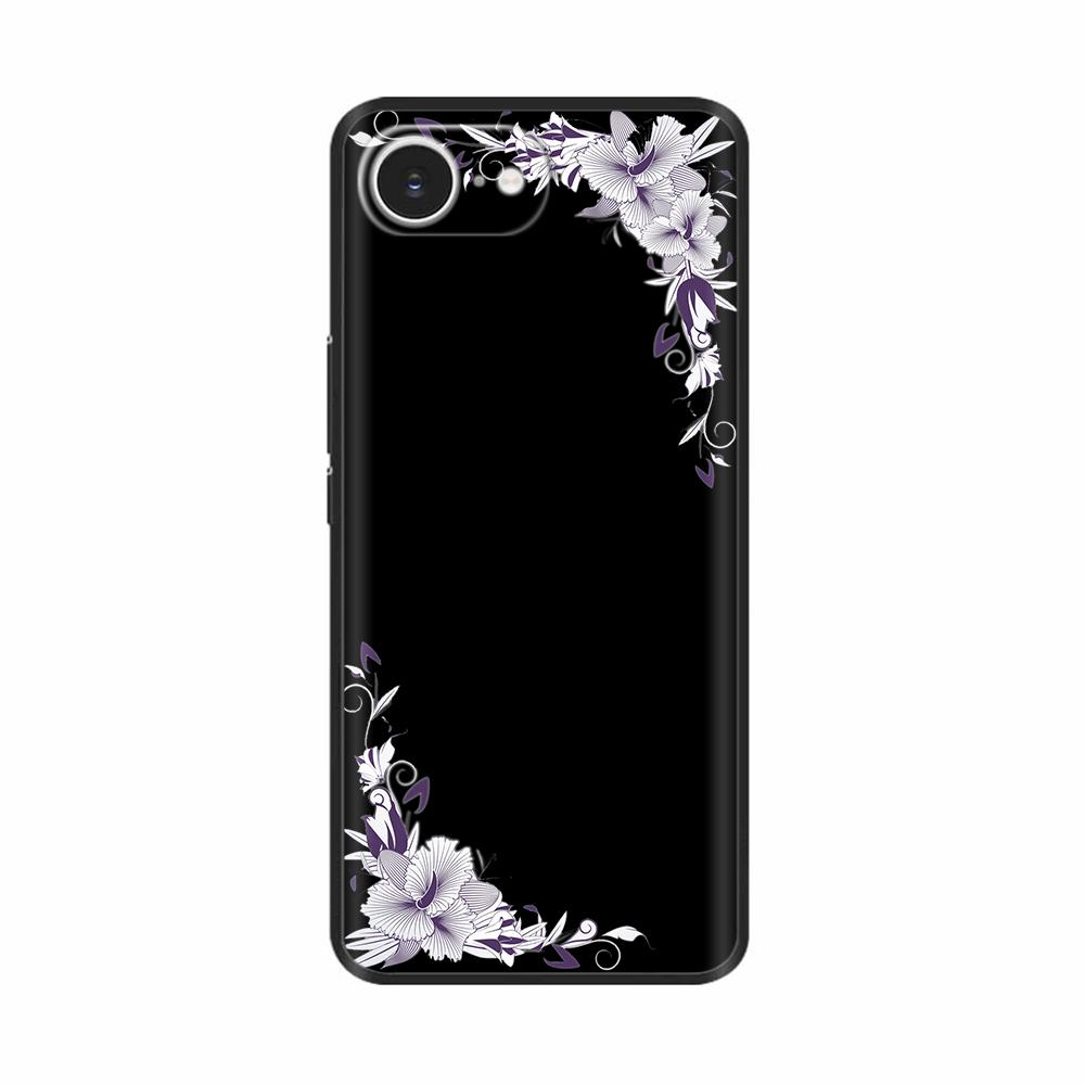 Soft TPU Black Silicon Phone Case For iPhone 16E iPhone16E SE 2025 SE4 5G Painted Shockproof Shell Cover Cases Bumper Funda Capa