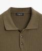 Masimodutti 100% Cotton Textured Knit Jersey Polo