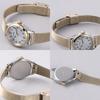 LCREA Women's Solar Watch, Made In Japan (RONDE/Silver & Gold, Mesh Strap/LC2001-TGPMGP)
