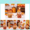 Rustic Autumn Scarecrow Ornament With Cute Mini Pumpkin Gnome For Thanksgiving Celebrations