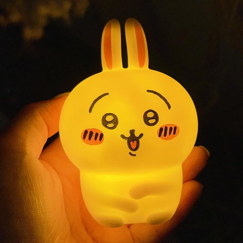 Chiikawa Anime LED Night Light Hachiware Usagi Rabbit Lamp Bedroom Desktop Decor Birthday Gift for Children Best Gift Toy