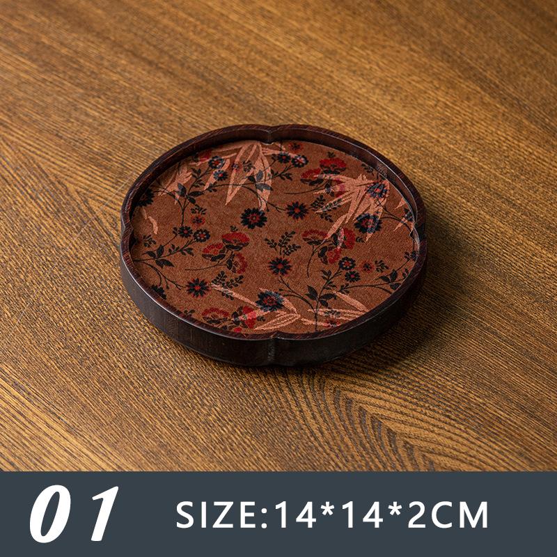 Retro Chinese Ancient Style Bamboo Tea Tray Ceremony Dry Bubble Tray Kung Fu Tea Ceremony Accessories Coffee Table Zen Tea Mat