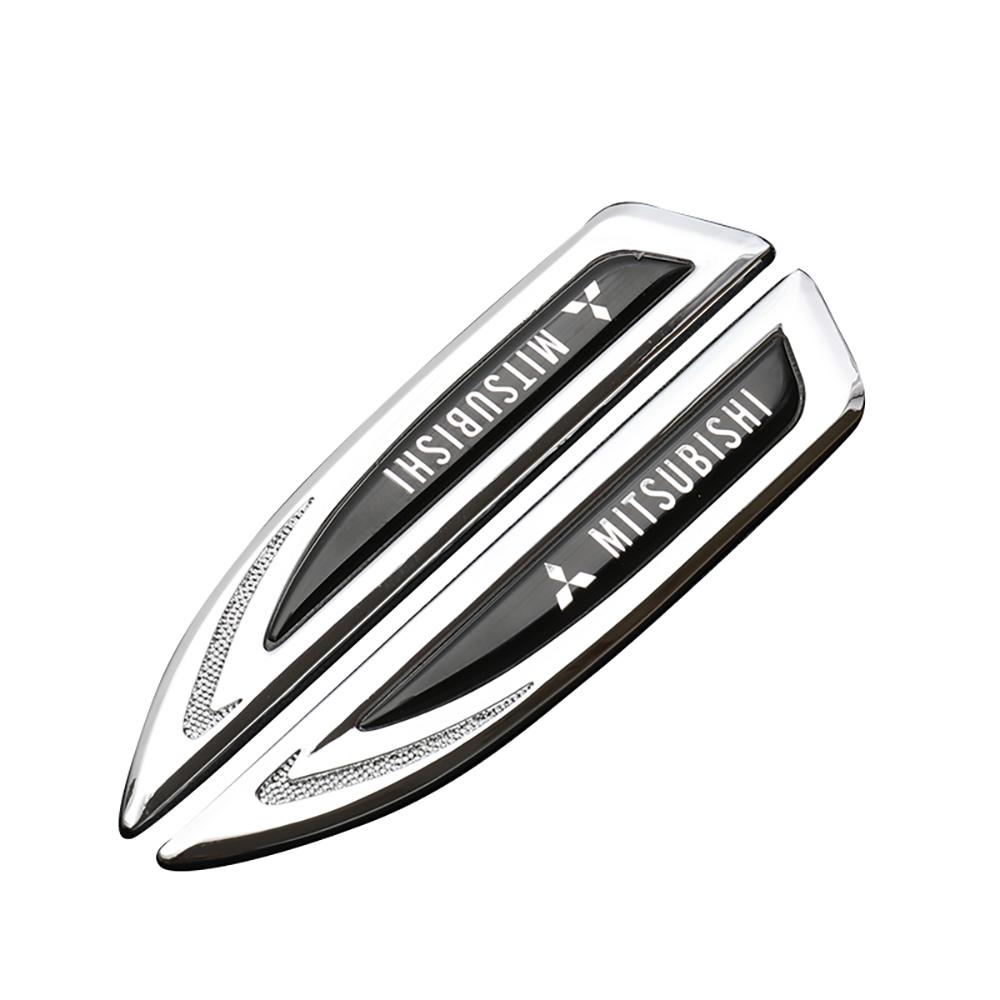 3D Car  Metal Emblem Body Fender Decorative Stickers For Mitsubishi Asx Lancer 10 Outlander 3 l200 Xpander Pajero 4 Montero V73