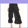 Pantaloni Casual da Donna con Tessuto a Rete e Design Spliced per la Moda Streetwear
