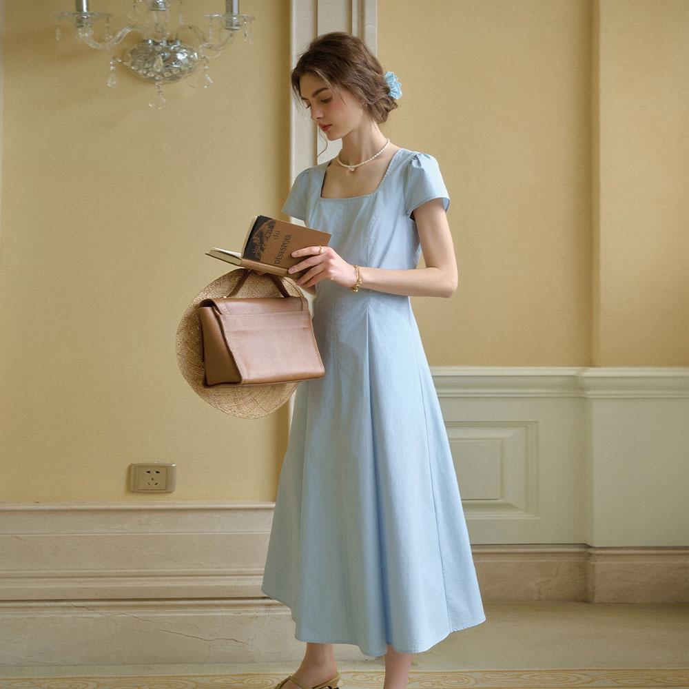 Simpeulleteulo Sr_Sea Salt Blue French Dress
