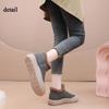 Ladies Winter Platform Snow Boots Anti Slip Warm Faux Fur Lining Ankle Booties Casual PU Leather Comfortable Fuzzy Walking Short Boots