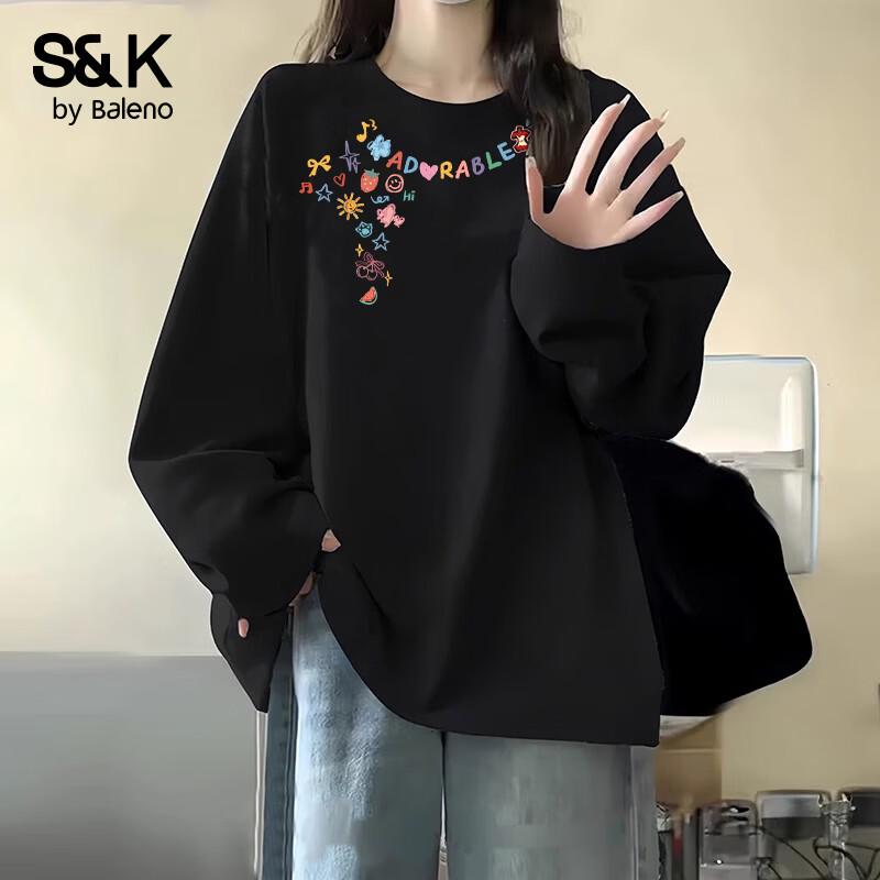 Baleno S&K Women's 200G Pure Cotton Long Sleeve T-Shirt
