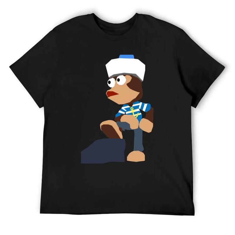 Fashion Personality T-Shirt Ape Escape Sailor Monkey T-Shirt luxury t-shirt S