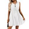 Women's Lace-up Fashionable Short Sleeveless Vacation Dress