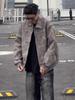 Men's Retro PU Leather Rivet Baseball Jacket - Meilade Spring & Autumn Style Couple Outerwear.