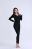 TRTRO Innerwear Long Inner and Long Round Thermal Warm and Cold Weather Wear Women's Set, Sleeves, Shirt, Pants, Neck, Innerwear, Soft, (Black 2, XL)