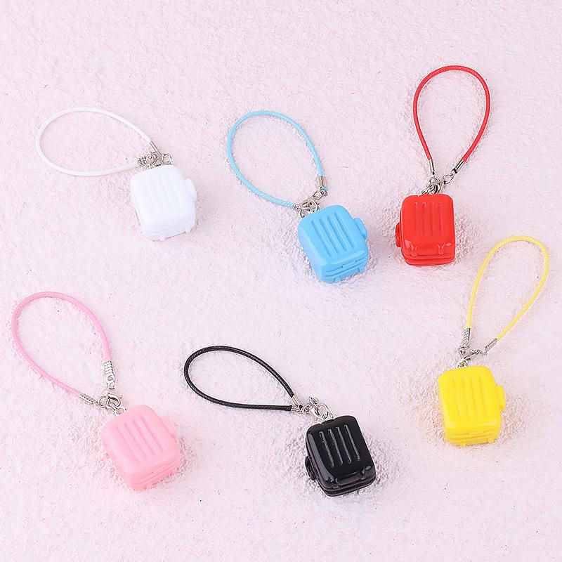 3Pcs Mini Doll Suitcase Pendant Labubu Doll Decor Accessories Cartoon Pendant Dollhouse Suitcase Decoration Children Toys
