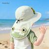 Kids' Summer Sun Hat - Cartoon Rabbit Design, Adjustable, Quick-Dry, Lightweight, with Optional Boys' Shawl
