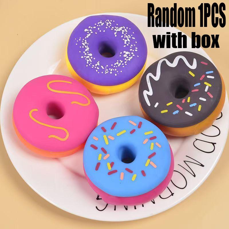 /Nieuwe TPR donut decompressie zachte en schattige kubus anti-angst knijpspeelgoed voor het verbeteren van de focus, geschikt als groepsgeschenk voor ADHD