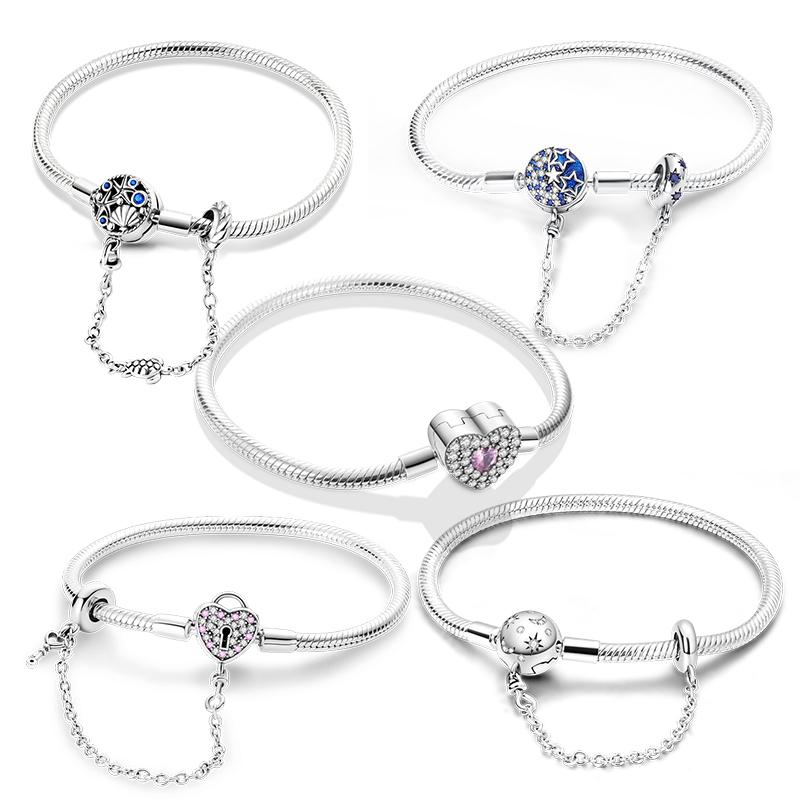 Fit Bracelet Heart Butterfly Family Life Tree Bracelets 925 Silver DIY Charms Beads Fashion Women Bracelet Jewelry
