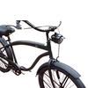 NOTRE Cannonball Light with On/Off Switch, Retro Design, Energy-Saving, High-Brightness LED, Two Mounting Brackets, Battery-Operated (Black Steel)