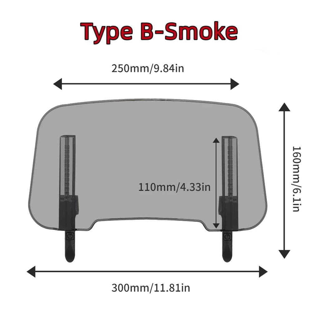 

Удлинитель ветрового стекла мотоцикла Универсальный ветровой экран для BMW R1250GS Для Honda Для Suzuki Увеличенный ветровой дефлектор Аксессуары