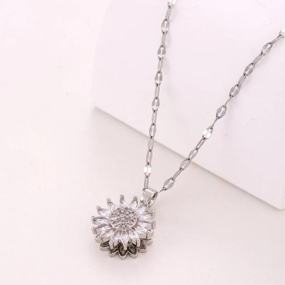 

1 Piece Sunflower Necklace, Exquisite Style, Suitable for Daily Commute / Date Outfits / Party Looks / Valentine s Day Gift