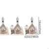 4 Pieces Christmas Tree Ornament Snow House Decoration DIY Cute Xmas Decor for Birthdays