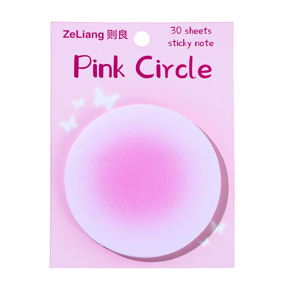 Office School Supplies Blush Halo Student Notes High Value Ins Wind Sticky Morandi Round Stickers Kawai Stationery Wholesale
