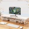 Adjustable Desktop Monitor Stand with Storage