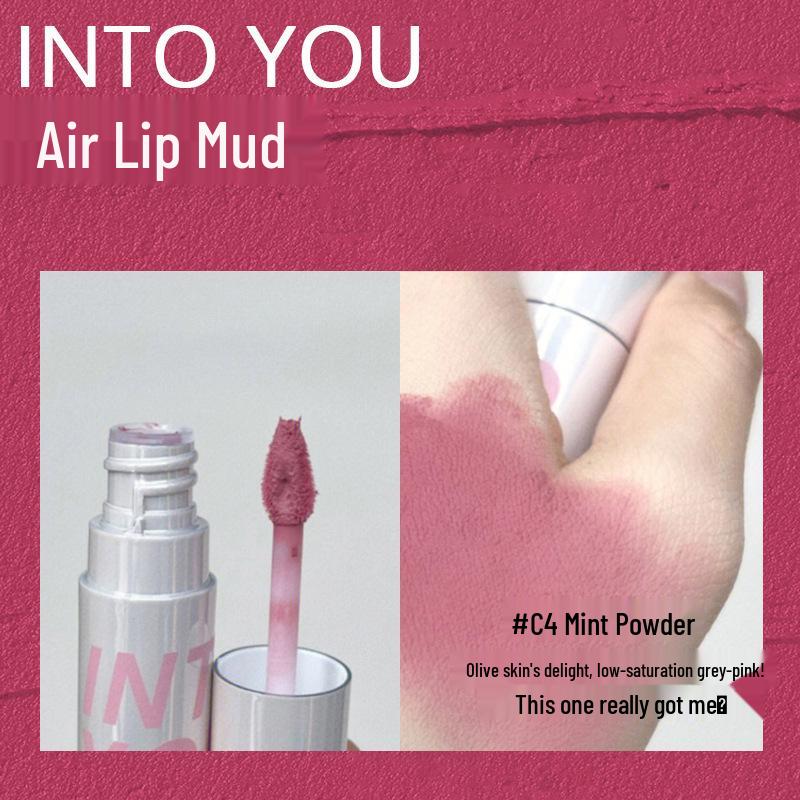 Intoyou Air Lip Mud: Matte Soft Mist Velvet Lip Gloss Lipstick - Affordable and Student-Friendly.