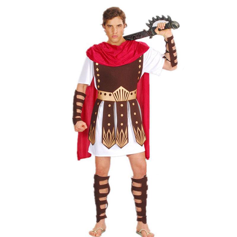 Disfraz de Guerrero Gladiador Greco Romano para Hombres Adultos Disfraces de Caballero Julio César Halloween Carnaval Mardi Gras Disfraz de Fantasía Umorden
