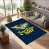 Fenerbahce Printed Flannel Area Rug Non Slip Soft Polyester Floor Carpet Indoor Decor Mat for Bedroom Living Room Sofa