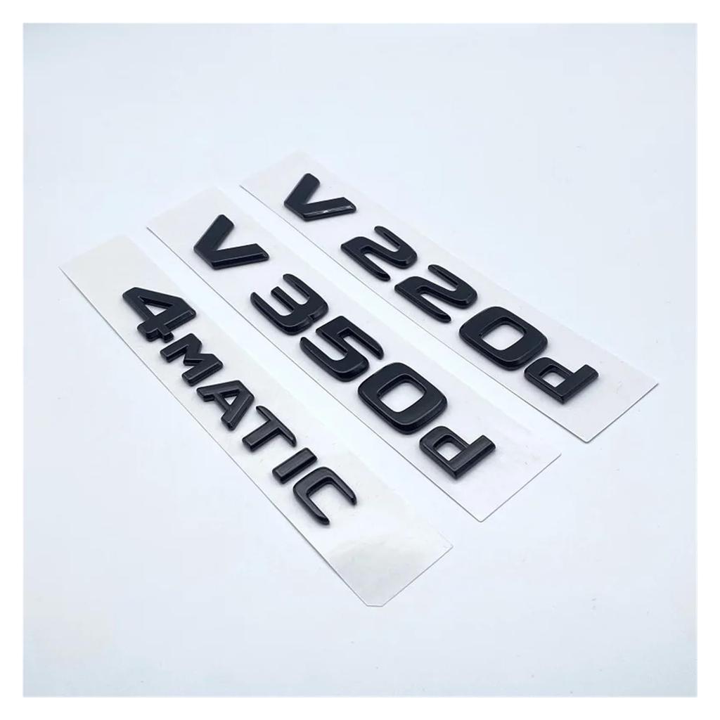 HESENCMKPG 3D Letter V260L V220d V250d V300d Fit For NIGHT EDITION Emblem Fits Mercedes