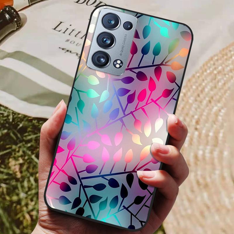 Für Oppo Reno 6 Pro 5G CPH2247 Hülle Silikon Rückseite Handyhülle Für Oppo Reno 6 Pro 5G CPH2249 Hüllen Reno6 Pro Weiche Stoßstange